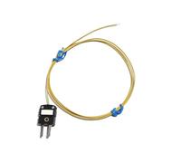 K/J/T-Type Thermocouple Probe - Exposed Tip Solder Joint, 0.5-5M Length Options with Plug(1pc)(J 1m)