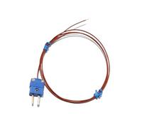 K/J/T-Type Thermocouple Probe - Exposed Tip Solder Joint, 0.5-5M Length Options with Plug(1pc)(T 4M)