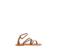 K.jacques - Sandales Plates - Femme - Chaussures - Brun - Taille: 36 EU