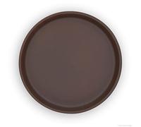 K&K Base Bol/Soucoupe Ronde 40 cm pour Pot de Fleurs Venus II sans poignée en céramique Marron Mat 50 x 40 cm