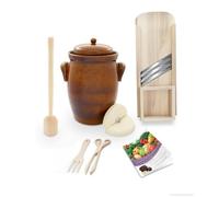 K&K Keramik Ensemble de pots à lactofermentation 10 l [Forme 2]