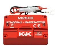 K&K M2500 - L'appareil de répulsif anti-martres reconnu : répulsif anti-martres à ultrasons rayon de défense à 180° grâce aux sorties latérales