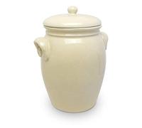 K & K Pot en céramique Taille 2 Capacité 7 l de couleur beige