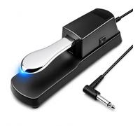 K KASONIC Sustain Pedal Universal avec Polarity Switch 1/4" Jack | Pédale Sustain pour Claviers, Pianos Numériques & MIDI, 6,35mm Jack, Compatible avec Yamaha, Casio, Roland, Korg