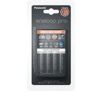 Chargeur et piles rechargeables - ENELOOP - Chargeur rapide 2h - 4 piles LR6 2500 mAh - Noir - Intérieur