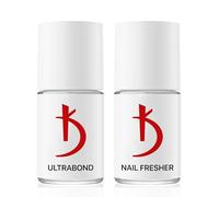 K Kodi Professional Primer Ongle Gel UV et Déshydrateur Nail Prep et Sans Acide Nail Primer pour Vernis Semi Permanent et Acrylique Polygel Gel Ongles Kit 2 * 15 ml