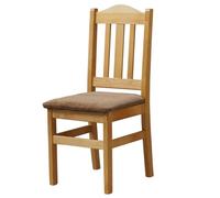 k koma Alder Chaise de restaurant rembourrée en pin massif Beige