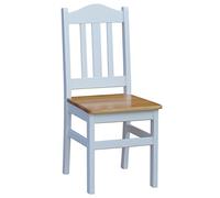 k koma Alder Chaise en pin massif Blanc miel Style maison de campagne