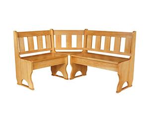 k koma Banc d'angle en pin massif (Alder, 100 x 140 cm)