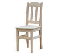 k koma Chaise massive en bois de pin non traité