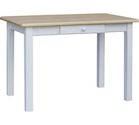 k koma Table à manger, table de cuisine, table de restaurant en pin massif avec tiroir, fabricant neuf, en pin laqué (60 x 80 cm)