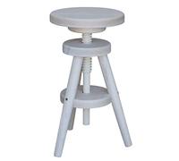 k koma Tabouret de bar en hêtre massif - 52-68 cm - Non traité - Réglable | Tabouret de bar réglable en hauteur : la hauteur peut être réglée dans la zone indiquée. Convient pour la cuisine et la salle
