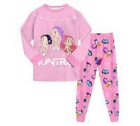 K-kpop D-Demon H-Hunters 2 pièces Pyjama pour Garçons et Filles Hun trix/X T-Shirt et Pantalon Tenue Ru mi Mi ra Zo ey pour Enfants Halloween Carnaval Fête Ensemble de Pyjamas Manches Longues Coton