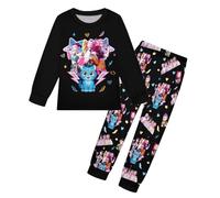 K-Kpop D-Demon H-Hunters H-Huntrix Pyjama 2025 Fashion Enfant 2 Pièces Garçons Filles Manches Longues Coton Doux Design Exclusif Animaux Fantastiques Idée Cadeau Pyjama Enfant Filles Pyjamas Ensembles