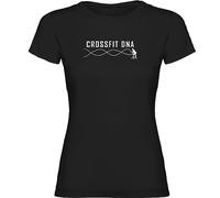 K KRUSKIS - T Shirt Gym Crossfit DNA Manche Courte Femme - L, Noir