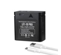 K KYUER 1-Pack LIT-10 Pro Batterie pour SPYPOINT Cell-Link, Link-Micro, Link-Micro-S-LTE, CELL-LINK-10 Series Caméra de Chasse, 3.85V 10500mAh Long-Lasting Wildlife Battery with Type-C Cable