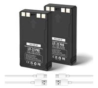 K KYUER 2-Pack LIT-22 Pro Batterie de Rechange pour Spypoint Cellular Trail Wildlife Camera (Flex-M S G-36 Plus Dark S-Dark) Flex Solar System Caméra Celular au Cámara Battery avec Type-C Cable