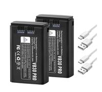 K KYUER 2-Pack VB30 PRO Batterie de Flash Supérieure pour Godox V1 Pro Series, V100 Series, V1 Series, V860III, AD100Pro, V850III, MF-R76 Series 2PCS Charge with Type-C 7.2V 3500mAh Flash Unit Battery