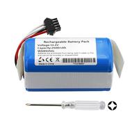 K KYUER 2600mAh Aspirateur Robot Batterie pour Taurus Homeland Gyro/Laser RVCA1000B RVCA1001B RVCA1002B Taurus 098060 098060000 Red Solution H06-LI-1440-2600 Robot Vacuum Cleaner Battery 14.4V