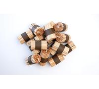 K-Lumet Lot de 16 allume-feu en bois et cire, Disque, Absolument inodore, Longue durée de vie