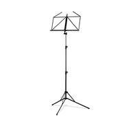 K&M 100/5 Pupitre à musique Noir - Pupitre à musique extensible 50 - 130 cm - Tablette à musique pliable, pied métallique pliable