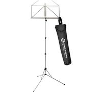 K&M 101 Pupitre de musique avec sac de transport Nickel