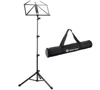 K-M 10810 Pupitre à partitions en acier noir avec sac