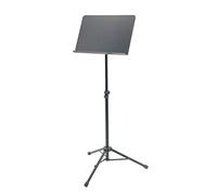 K&M 11960 Pupitre d'orchestre Noir - Support de partitions extensible de 74 à 127 cm - Plateau de partitions en acier - Fermeture rapide