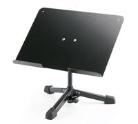 K&M 12140 Pied de table universel Noir en acier et aluminium - pliable avec tripode