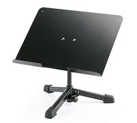 K&M 12140 Pied de table universel Noir en acier et aluminium - pliable avec tripode