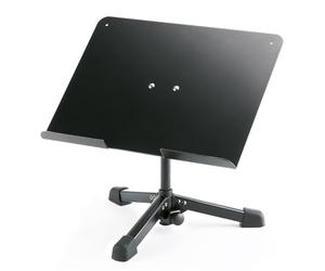 K&M 12140 Pied de table universel Noir en acier et aluminium - pliable avec tripode