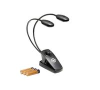 K&M Lampe pour pupitre à musique Twin Head Pro 12271 – 2x2500 lux/tête, 3000K, noir