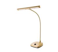 K&M 12297 Lampe de piano à LED Noir - Abat-jour de 29,6 cm avec col de cygne, 12 LED, luminosité 2500 Lux, 3 m de câble