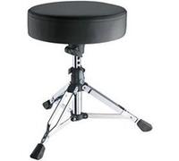K & M Tabouret de batterie Piccolino 14010, rond acier similicuir réglable en hauteur Noir