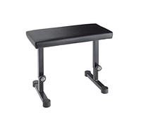 K&M 14085 Banquette de piano Noir - Acier, similicuir - Siège rembourré, assise large - Siège de clavier réglable en hauteur
