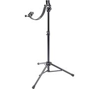 K&M 14765 Pupitre de guitare électrique Noir - Support de guitare ergonomique pour jouer assis et debout - Réglable en hauteur et inclinable