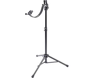 K&M 14765 Pupitre de guitare électrique Noir - Support de guitare ergonomique pour jouer assis et debout - Réglable en hauteur et inclinable