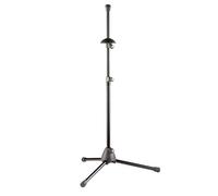 K & M Pied de trombone/trompette basse 14985 - Noir, socle plastique, pieds pliables, réglable 97 cm