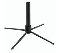 K & M Pied de flûte 15232 pour flûte traversière de Boehm noir pliable quatre pieds léger 74 g