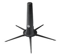 K&M 15290 Pied de saxophone soprano Noir Plastique avec revêtement en feutre - Pieds à vis - Transport possible dans le baffle