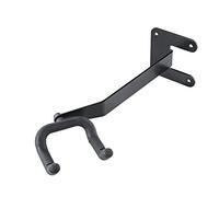 K&M 16235 A+E Support mural pour guitare Noir - barre transversale avec angle de 30 degrés - en acier - fourche caoutchoutée