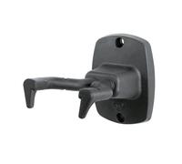K & M Support mural guitare 16240-000-55 – accroche brevetée, coussinets caoutchouc – Noir