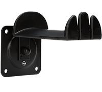 K&M 16310 Support mural pour casque d'écoute Noir en acier - avec support caoutchouté pour 2 casques over ear - fixation stable