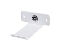 K&M 16311 Support Mural pour Casque Blanc Pur en tôle d'acier pour Casque Supra-auriculaire