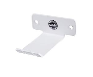 K&M 16311 Support Mural pour Casque Blanc Pur en tôle d'acier pour Casque Supra-auriculaire