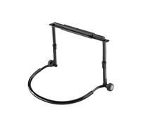 K&M 16416 Support d'harmonica noir en acier avec ressort de tension spécialement conçu pour le blues harp - esthétique, maniable, stable