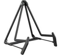 K&M Support guitare acoustique Heli 2 17580 – acier, largeur 18,5–23 cm – Noir