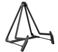 K&M 17580 Support de guitare A Heli 2 Schwarz en acier - 18,5 à 23 cm de largeur - Pied pour instrument - guitares, violoncelle