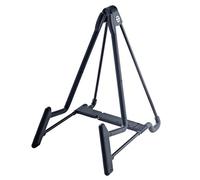 K&M 17581 Support de guitare électrique Heli 2 Schwarz en acier - largeur 18,5 à 23 cm - Pied pour guitare électrique