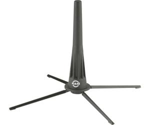 K&M 18020 Pied de hautbois Noir Plastique - extra léger - transport possible dans le pavillon - pieds en zinc moulé sous pression